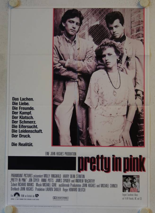 Pretty in Pink originales deutsches Filmplakat